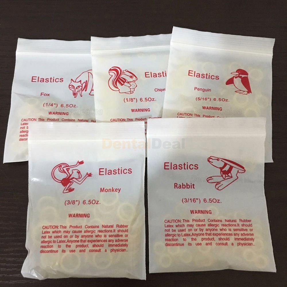 1000Pcs Orthodontic Rubber Bands Orthodontic Elastics Latex Braces