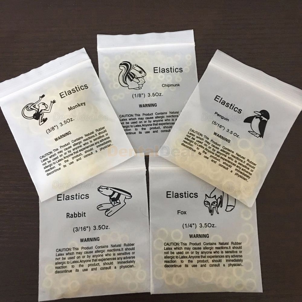 1000Pcs Orthodontic Rubber Bands Orthodontic Elastics Latex Braces