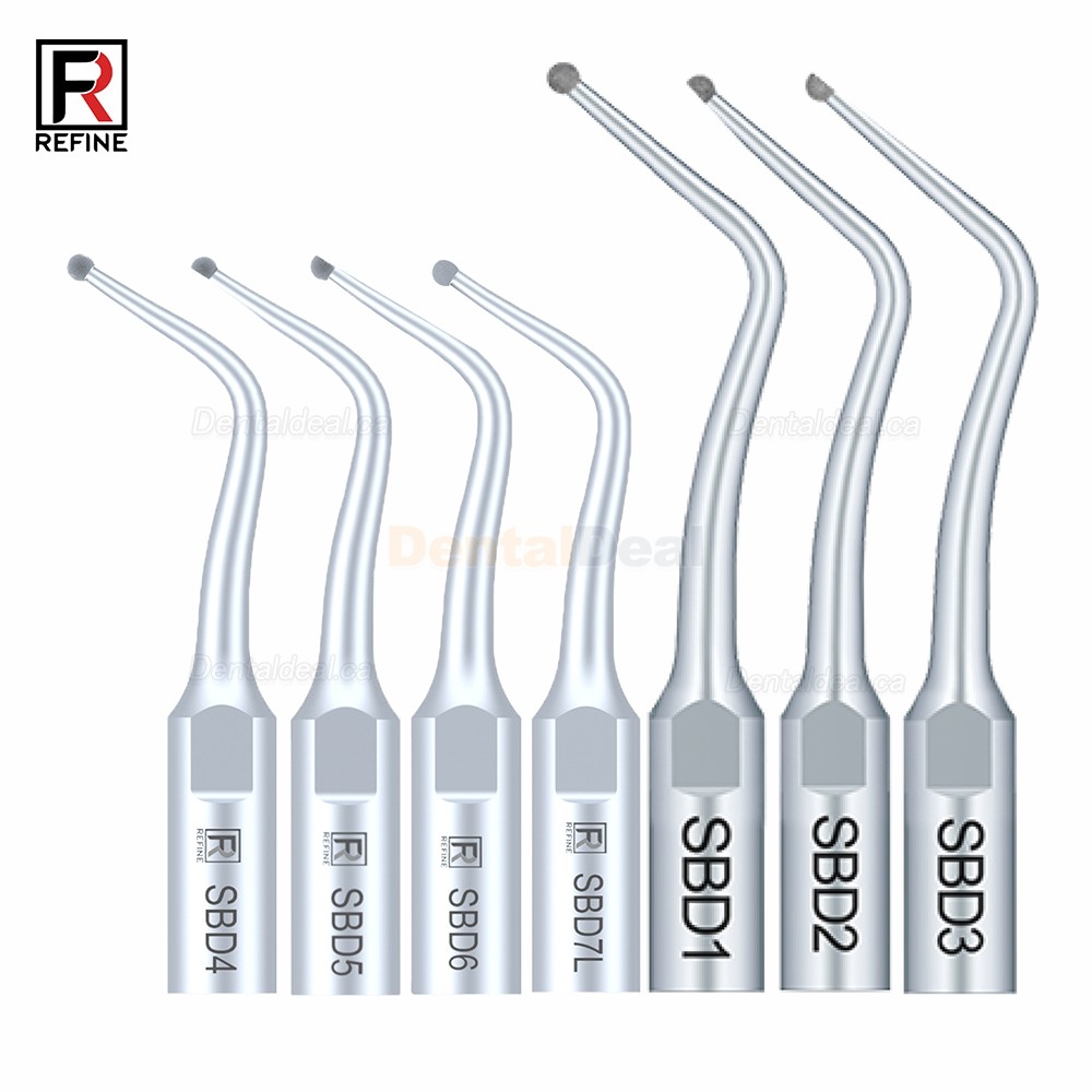 5Pcs Refine&reg; Cavity Preparation Ultrasonic Tips SBD1 SBD2 SBD3 SBD4 SBD5/6 SBDR SBDL SBD7L SBD7R Fit Satelec NSK DTE