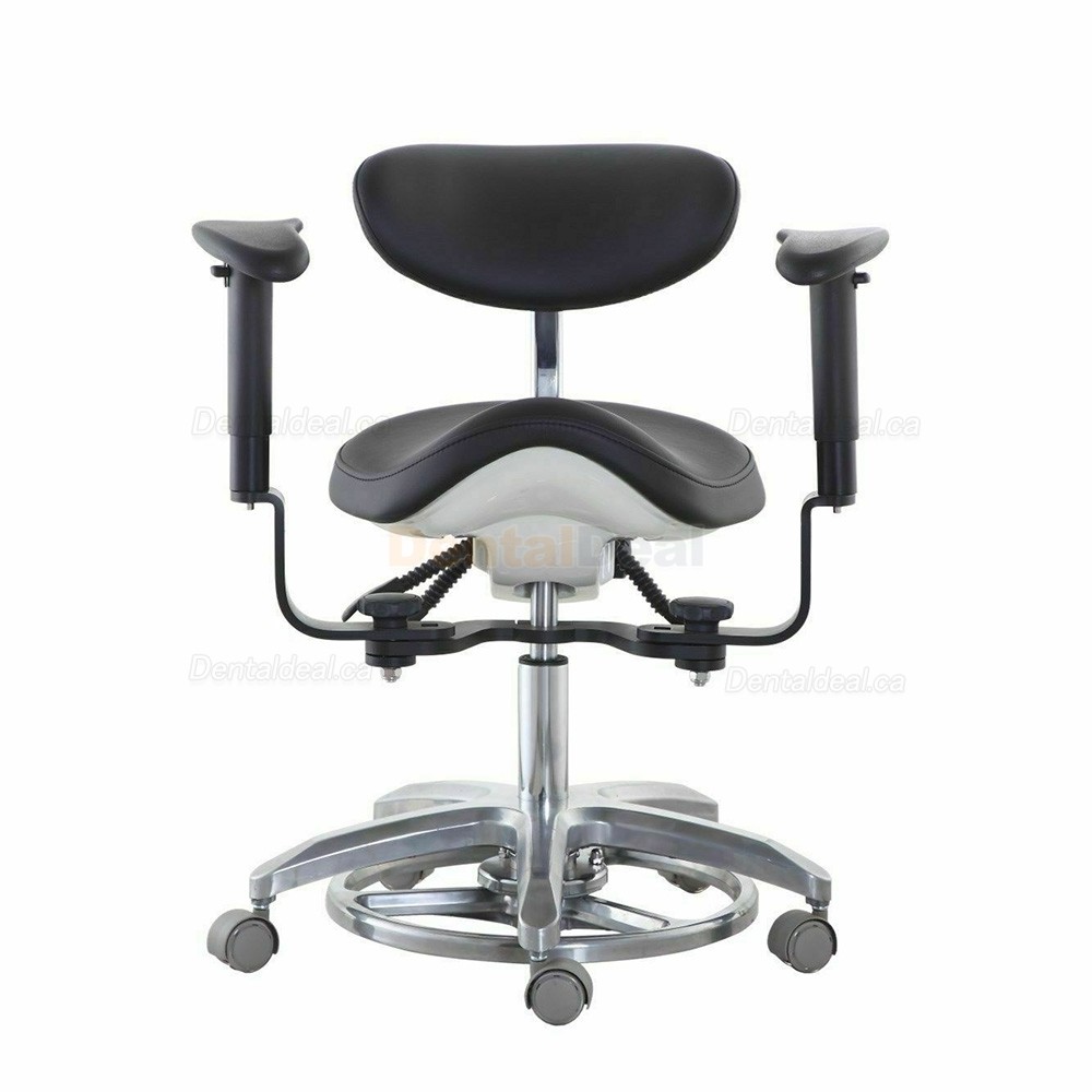 SDS-PB1 Dental Microscope Stool Surgeon Stool Operator Operator Chair with Foot Base & Armrest