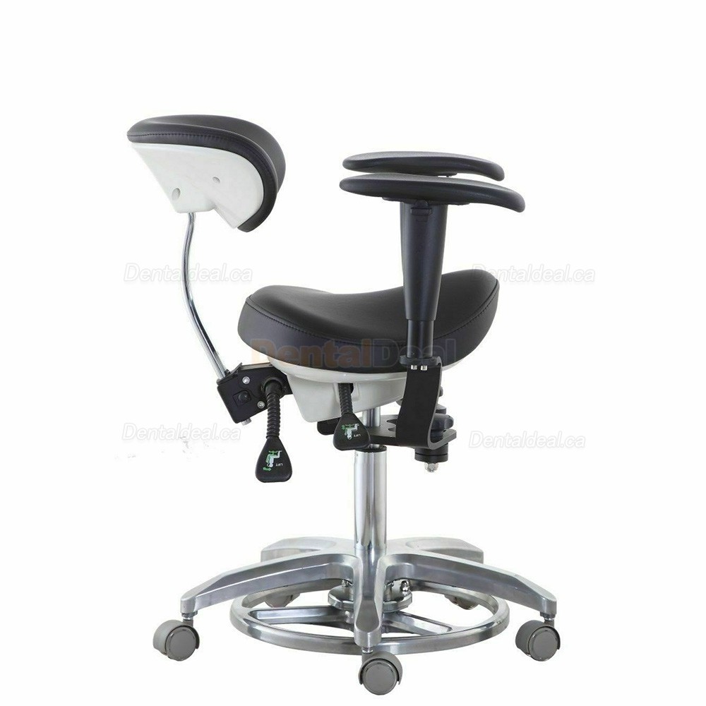 SDS-PB1 Dental Microscope Stool Surgeon Stool Operator Operator Chair with Foot Base & Armrest