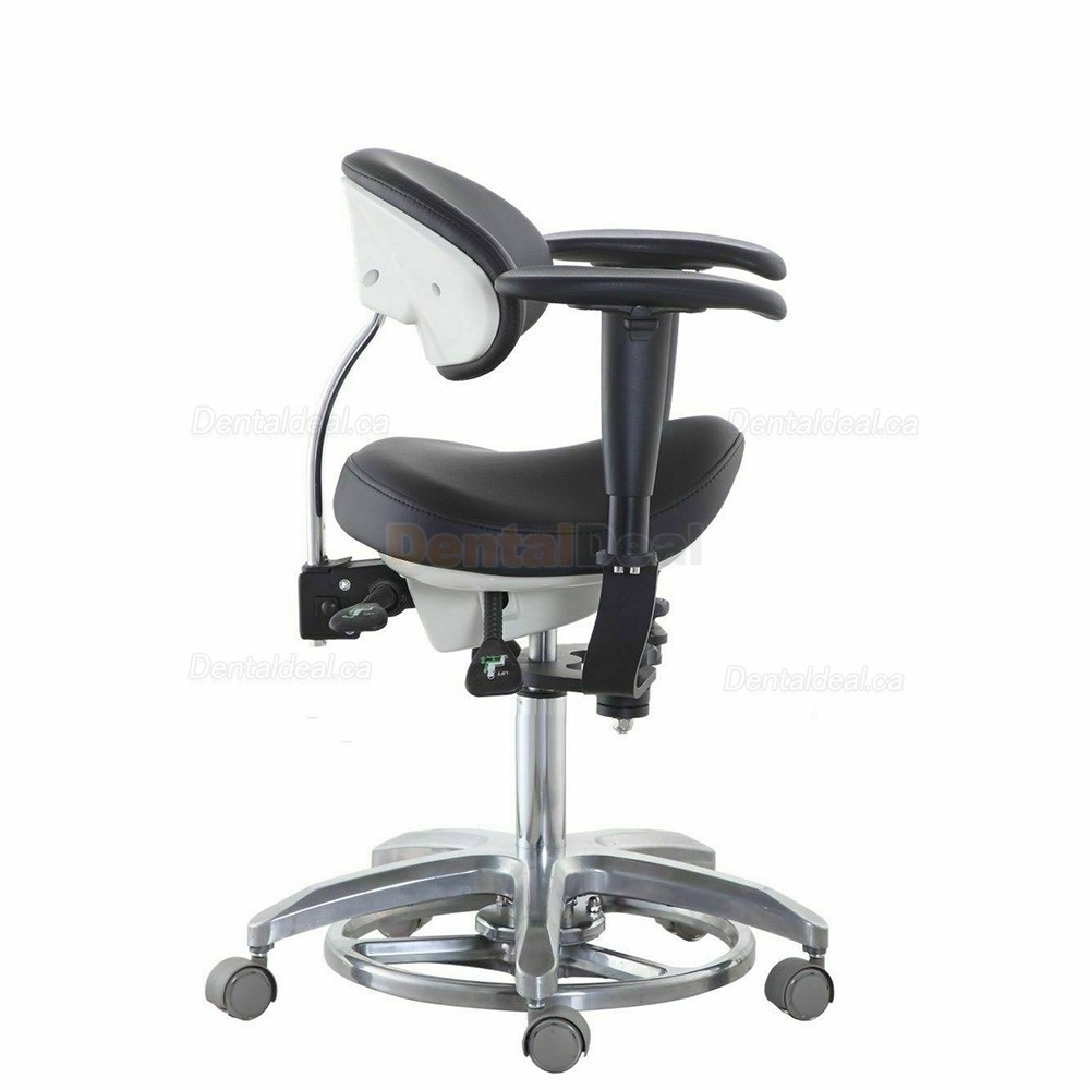 SDS-PB1 Dental Microscope Stool Surgeon Stool Operator Operator Chair with Foot Base & Armrest