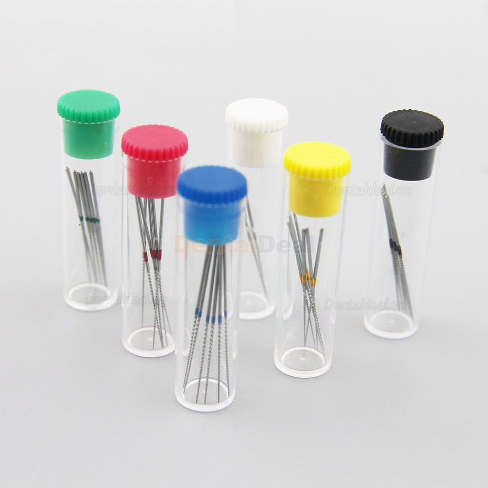6 Bottles Woodpecker Niti Endodontic Files Root Canal Cleaning Files #15-40