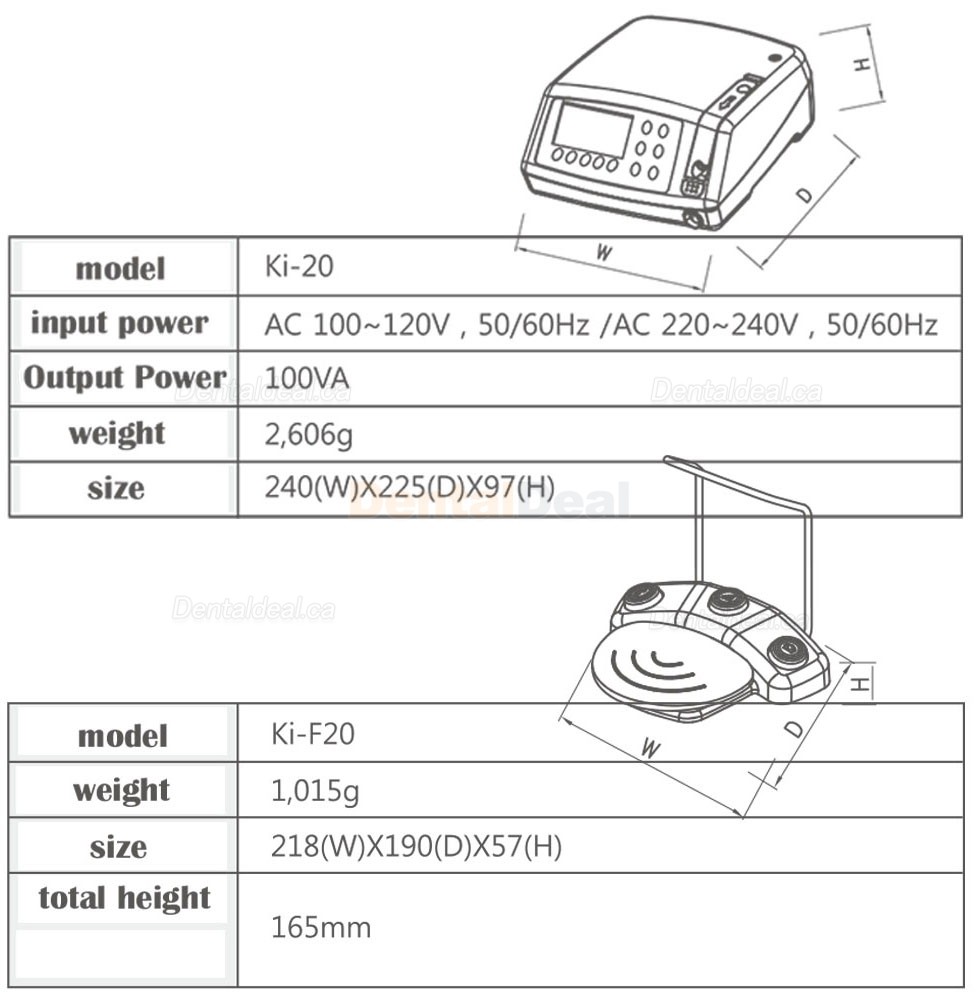 SAEYANG Krafit Ki-20 Implant Surgical Motor with 20:1 Contra Angle Implant Handpiece
