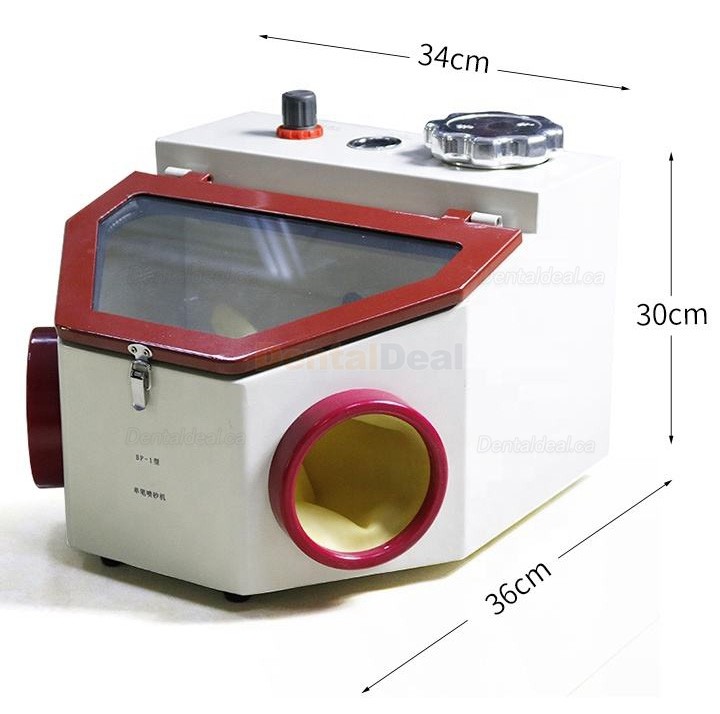 LZ-VI Dental Lab Sandblaster Sandblasting Sandblaster Machine with Twin-pen 2 Tank & LED Light