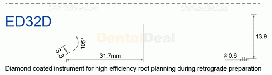 10Pcs Refine&reg; Endodontic Ultrasonic Tips ED1 ED2 ED3 ED4 ED5 ED6 ED7 ED8 ED9 ED10 ED11 ED14 ED15 Fit Satelec NSK DTE