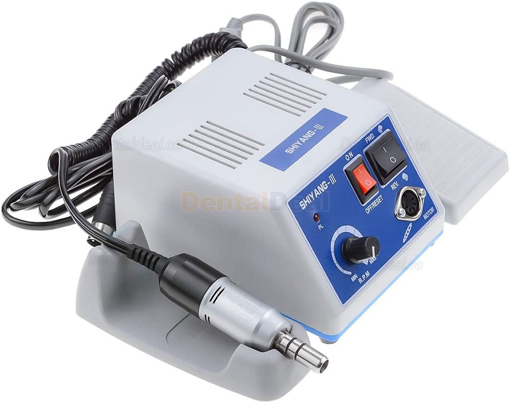 Shiyang N3S Dental Lab Micro Motor +Contra-angle + Straight + Air Motor Fit Marathon