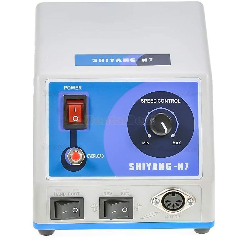 Shiyang N7 Dental Lab Micro Motor Polishing 35K RPM Control Pedal Fit Marathon