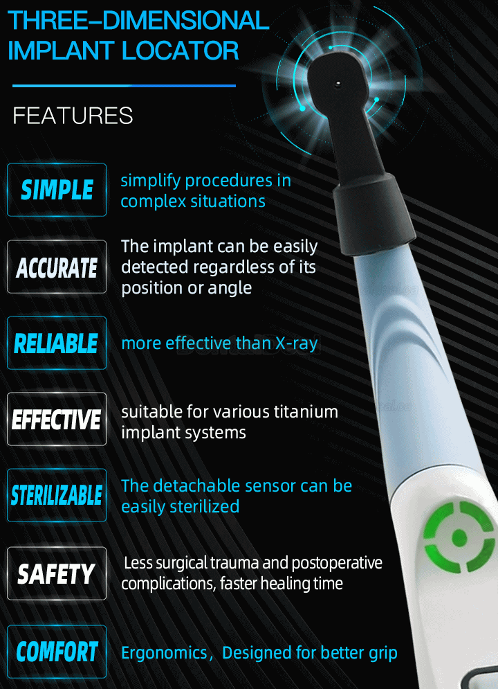 Dental Implant Locator Smart Implant Finder Implant Detector Three-dimesonal Sensor