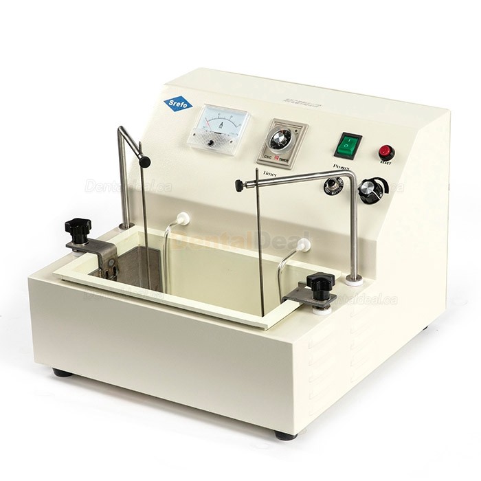 Srefo&reg; R-1202 200W Dental Lab Electrolytic Polishing Machine Electro Polisher with 2 Water Baths