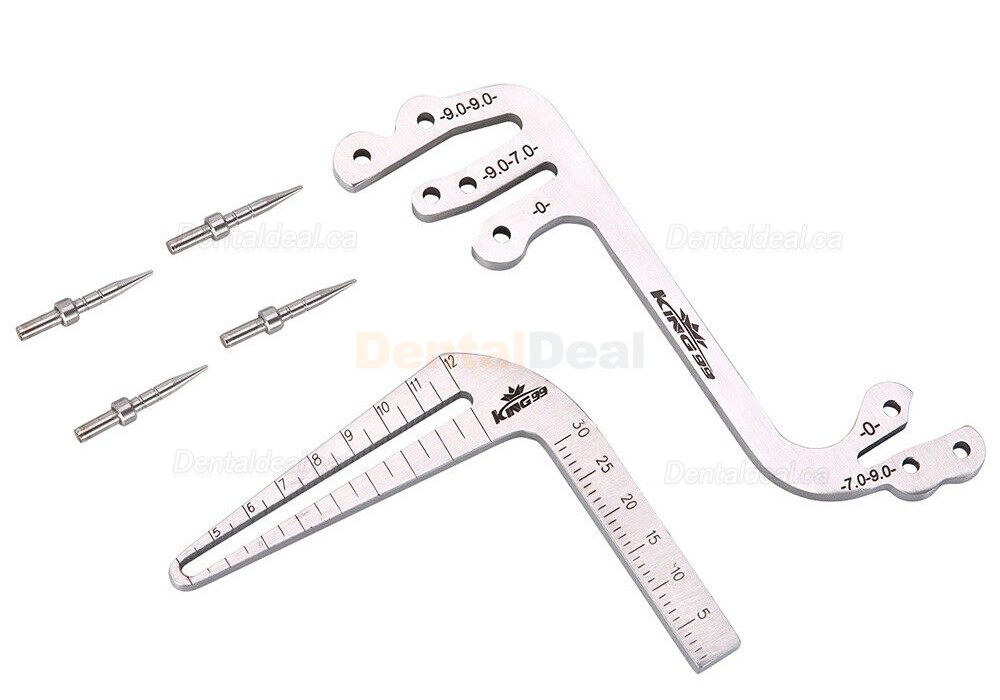 Dental Implant Locator Surgical Drill Guide Instrument Measuring Ruler Calipers Guage