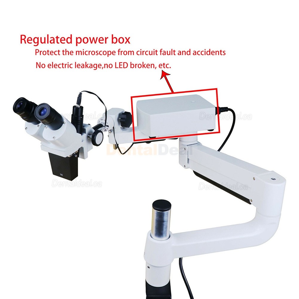 Dental Operating Microscope Endodontic Surgical Microscope 10X/15X/20X with LED Light (For Dental Chair)
