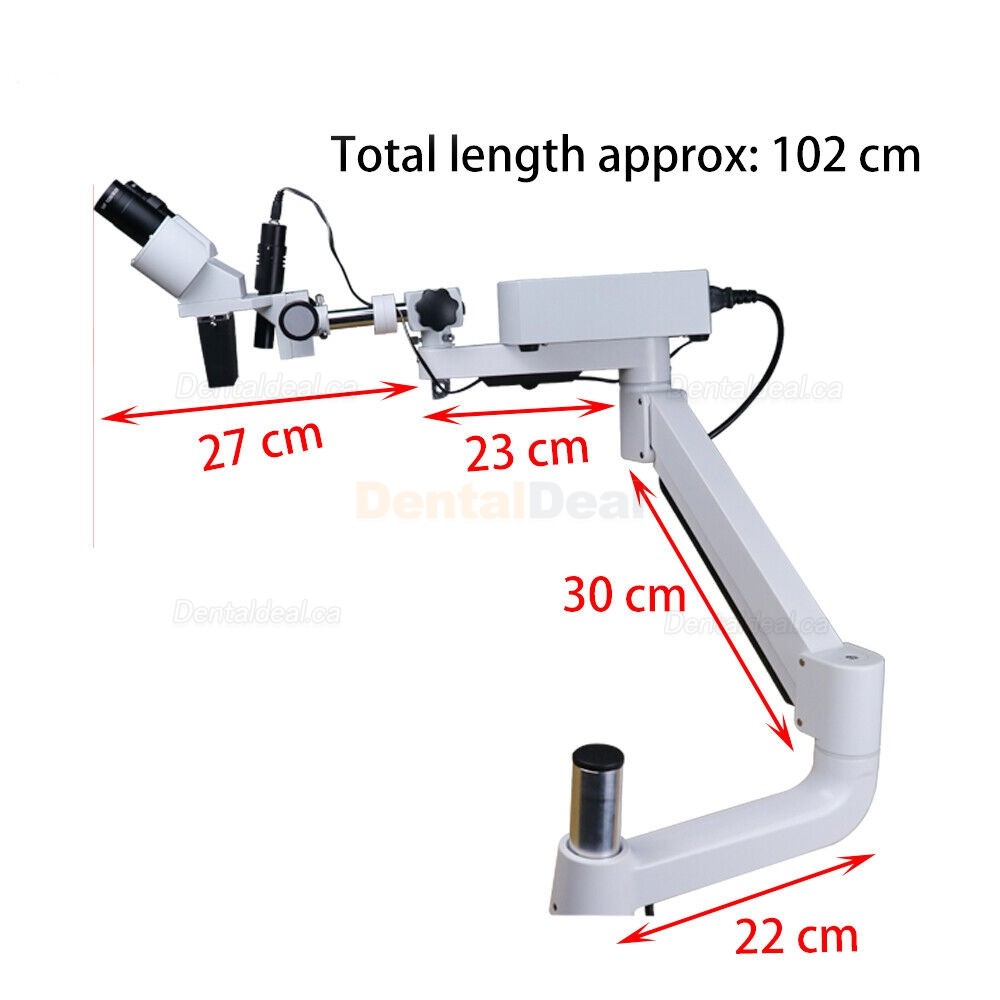 Dental Operating Microscope Endodontic Surgical Microscope 10X/15X/20X with LED Light (For Dental Chair)