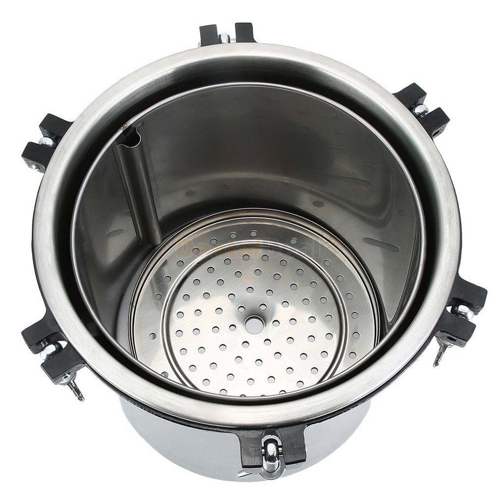 18L Portable High Pressure Steam Sterilizer Medical Dental Tattoo Autoclave Sterilization