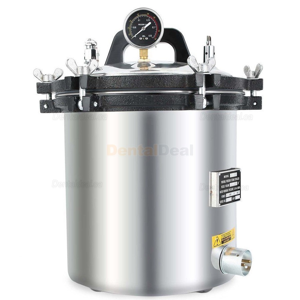 18L Portable High Pressure Steam Sterilizer Medical Dental Tattoo Autoclave Sterilization
