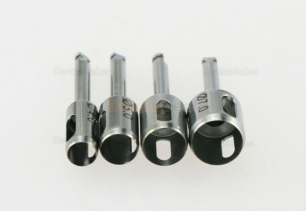 4Pcs/ Set Dental Implant Abutment Surgical Tissue Punch Surgical Drill Kit