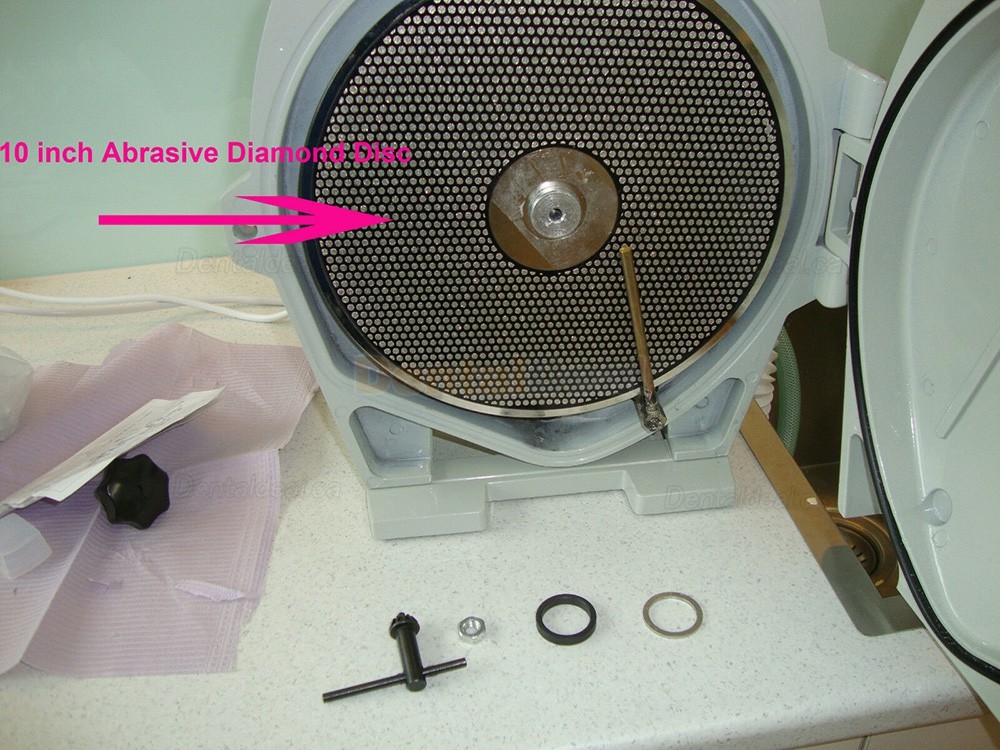 10 Inch Replacement Abrasive Diamond Disc for Dental Lab Wet Model Grinder Trimmer JT-19C