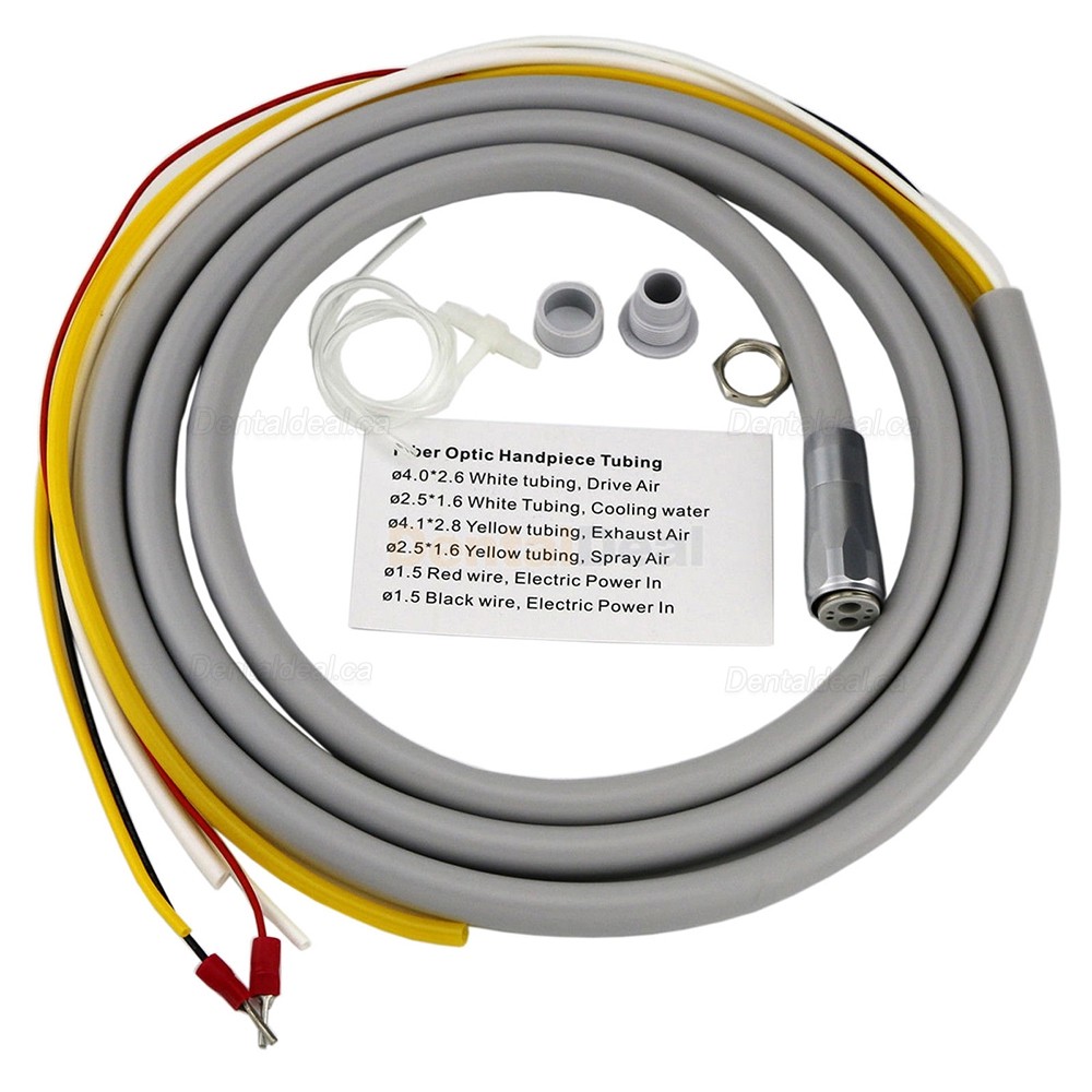 COXO Dental Fiber Optic Turbine Handpiece Tubing Hose 6 Hole Fit NSK KAVO