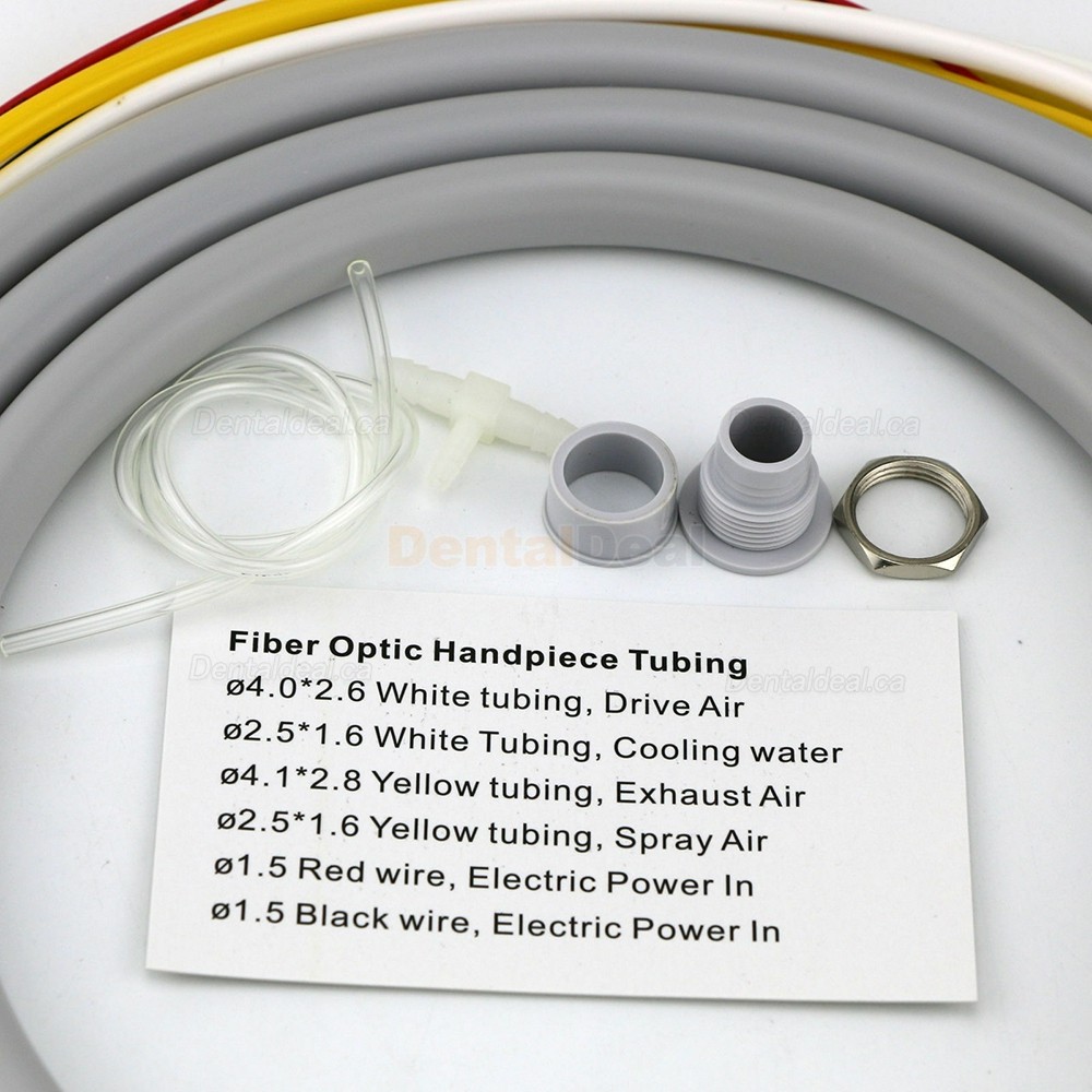 COXO Dental Fiber Optic Turbine Handpiece Tubing Hose 6 Hole Fit NSK KAVO