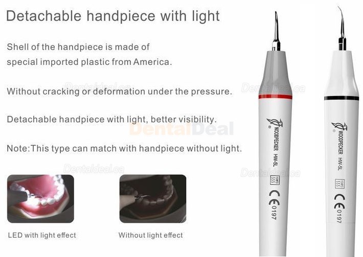 Woodpecker&reg; UDS-P Dental Ultrasonic Scaler with LED Scaler Handpiece