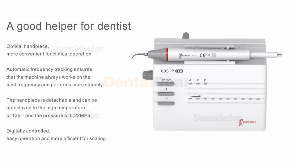 Woodpecker&reg; UDS-P Dental Ultrasonic Scaler with LED Scaler Handpiece