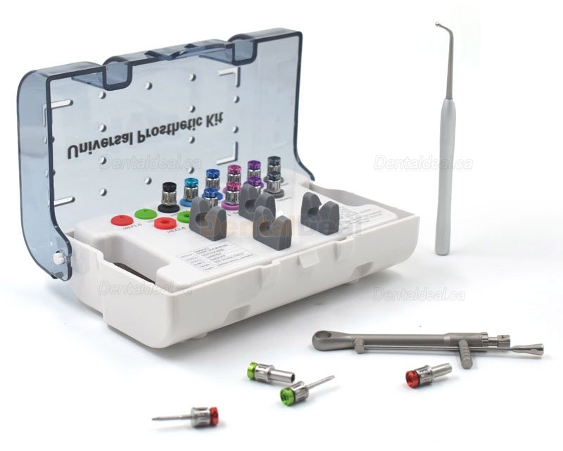 Universal Dental Implant Torque Wrench Kit with 14 Drivers