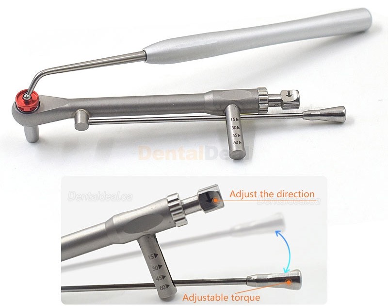 Universal Dental Implant Torque Wrench Kit with 14 Drivers