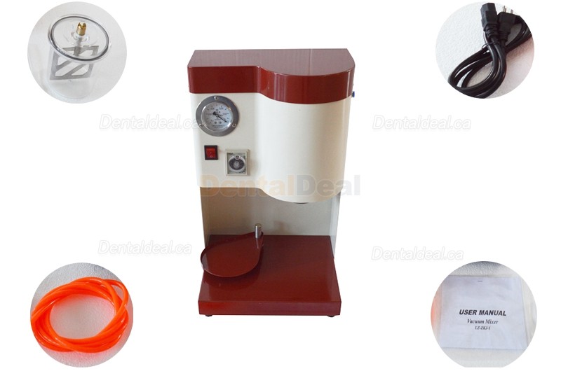 Lizong 150W Dental Lab Agar / Gypsum Vacuum Mixer Vacuum Mixing Machine
