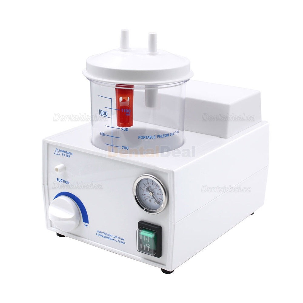 Portable Dental Suction Unit Medical Aspirator Vacuum Phlegm Saliva Suction Machine