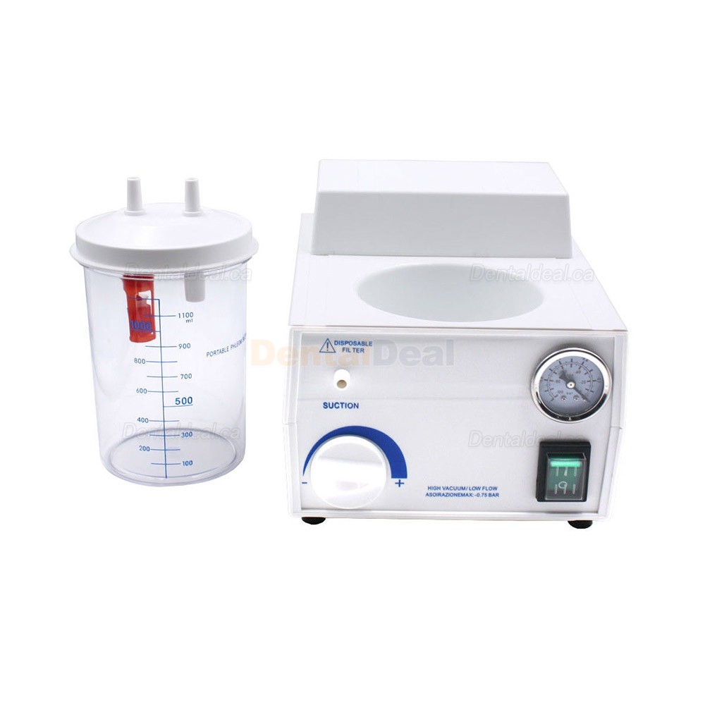 Portable Dental Suction Unit Medical Aspirator Vacuum Phlegm Saliva Suction Machine