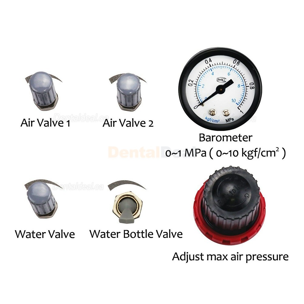 Wall-mounted Dental Turbine Unit 4 Holes with Weak Suction