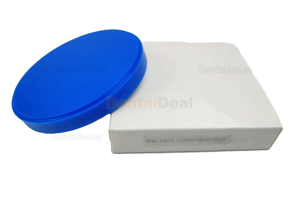 10Pcs Dental OD98*14mm Wieland System CADCAM Wax Disc Block Dental Lab Material
