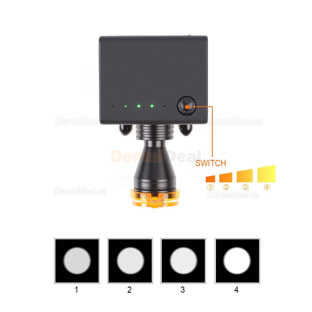 5W LED Wireless Clip-on Dental Headlight with Optical Filter