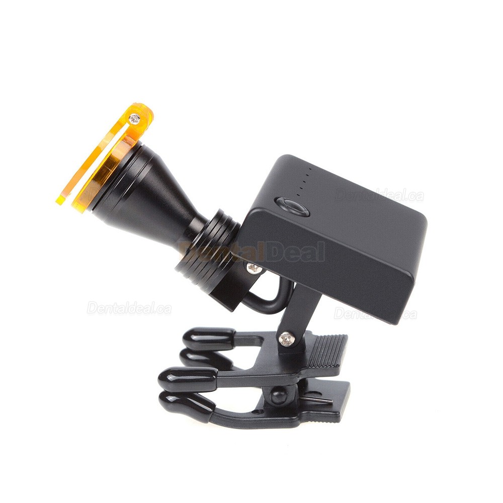 5W LED Wireless Clip-on Dental Headlight with Optical Filter