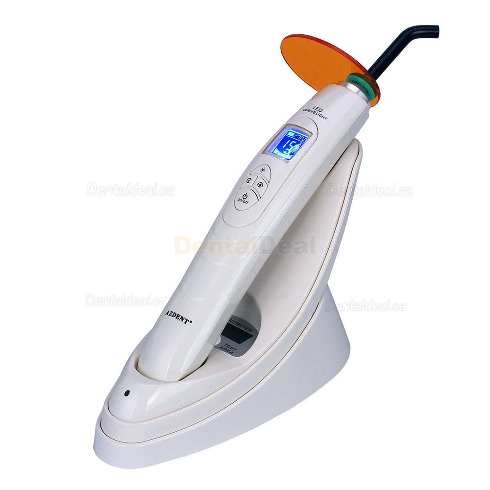 Dental LED Curing Light Cordless Resin Cure Lamp with Light Meter 2000mw/cm2