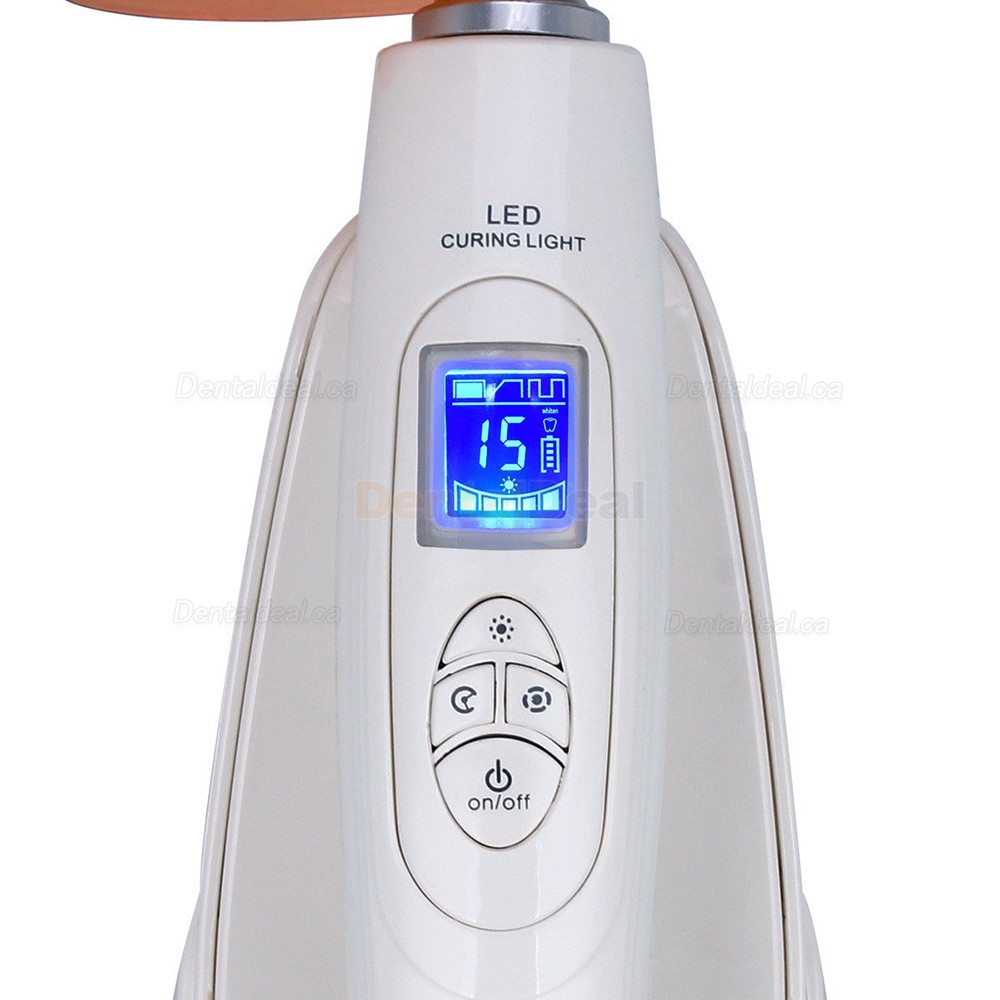 Dental LED Curing Light Cordless Resin Cure Lamp with Light Meter 2000mw/cm2