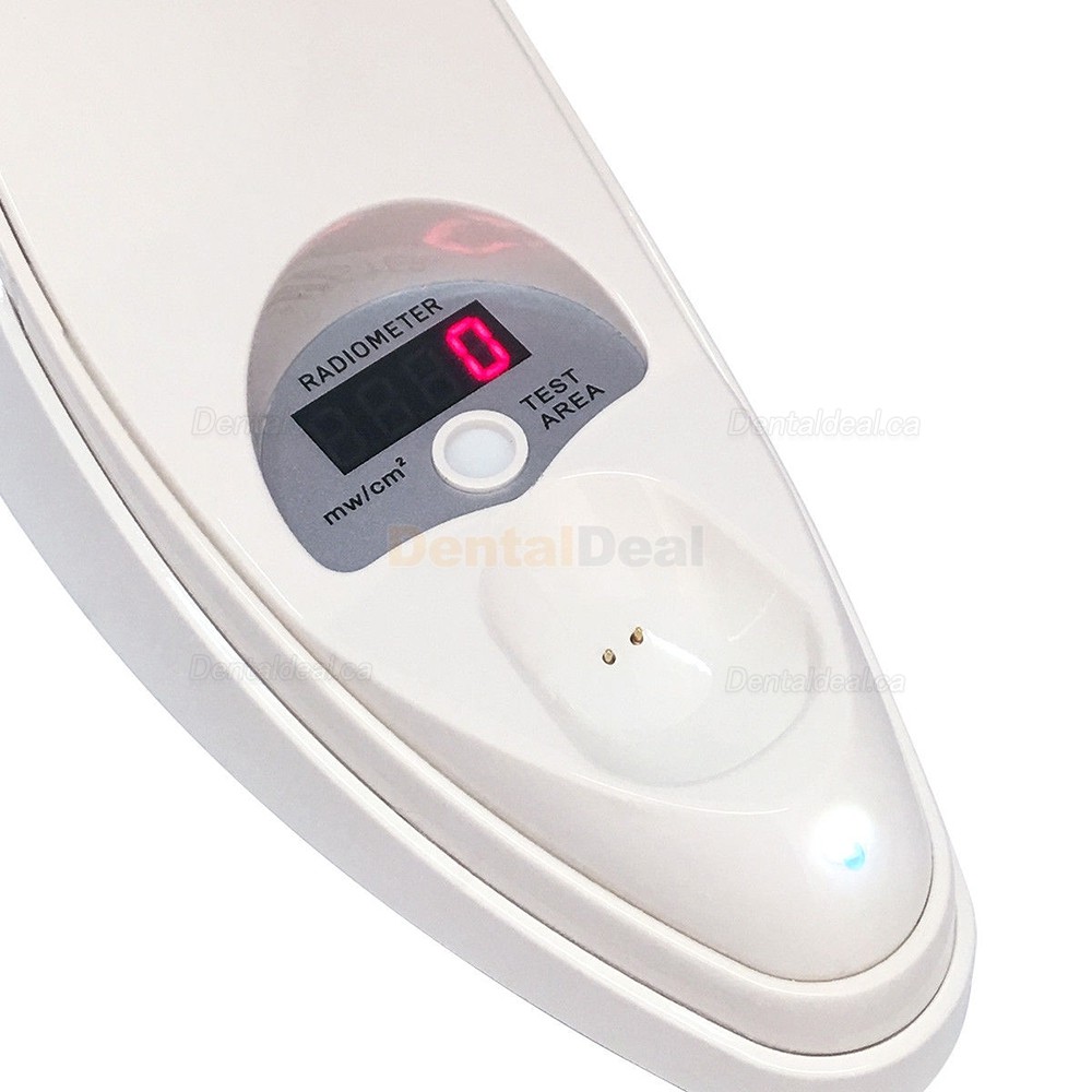 Dental LED Curing Light Cordless Resin Cure Lamp with Light Meter 2000mw/cm2