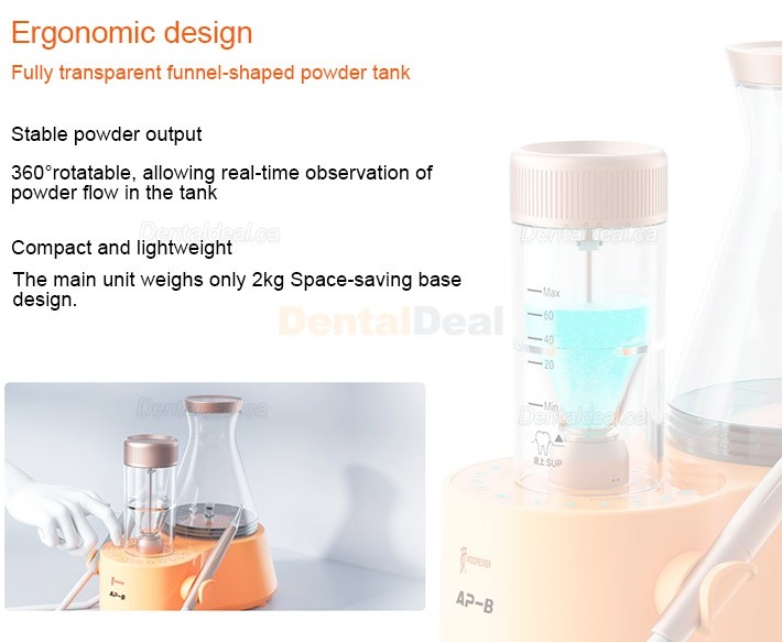 Woodpecker AP-B Dental Air Polisher + Ultrasonic Scaler Machine