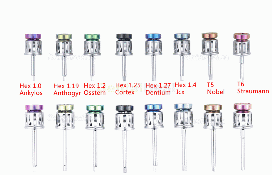 Universal Dental Implant Torque Wrench Ratchet 10-70NCM with Screwdriver Kit