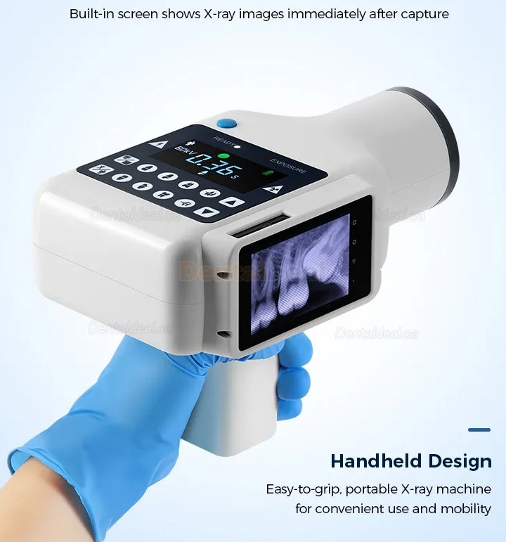 Portable Dental X-Ray Machine with Screen and Digital X-ray RVG Sensor