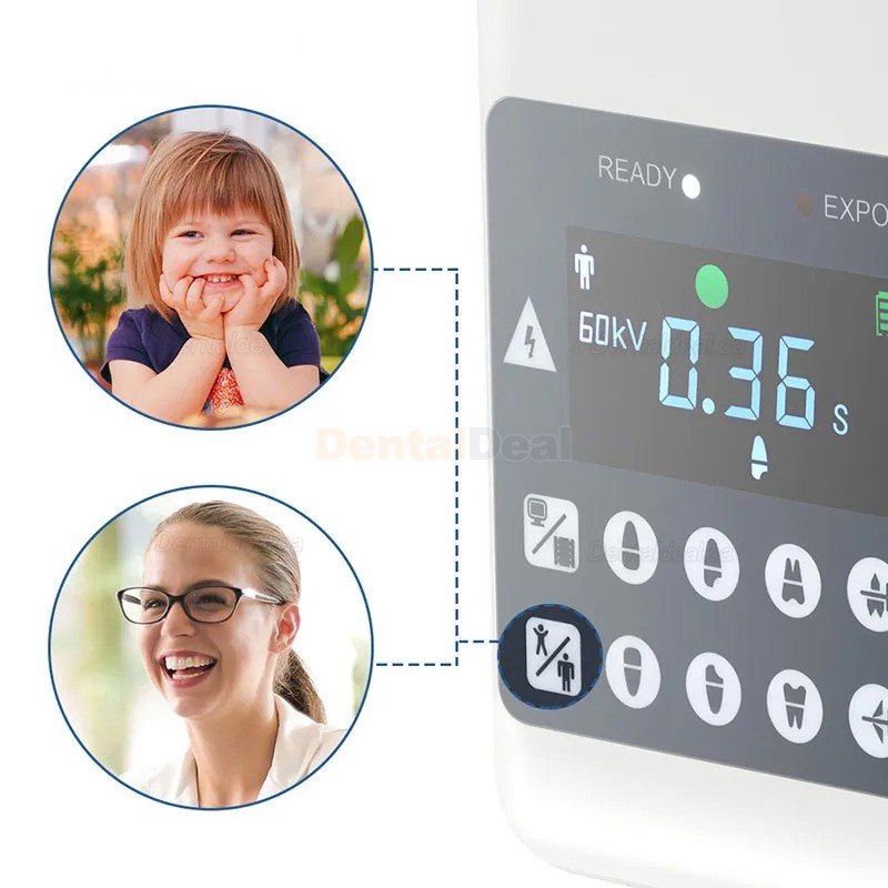Portable Dental X-Ray Machine with Screen and Digital X-ray RVG Sensor