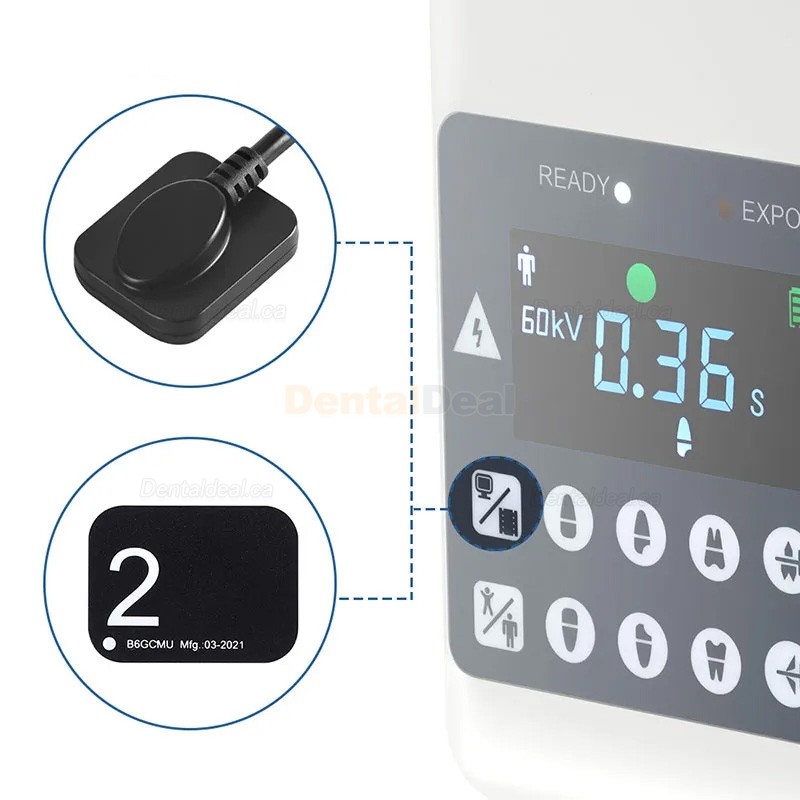 Portable Dental X-Ray Machine with Screen and Digital X-ray RVG Sensor