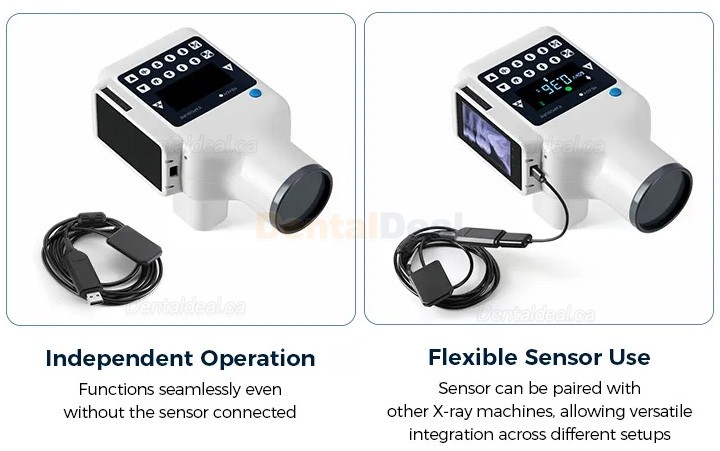 Portable Dental X-Ray Machine with Screen and Digital X-ray RVG Sensor