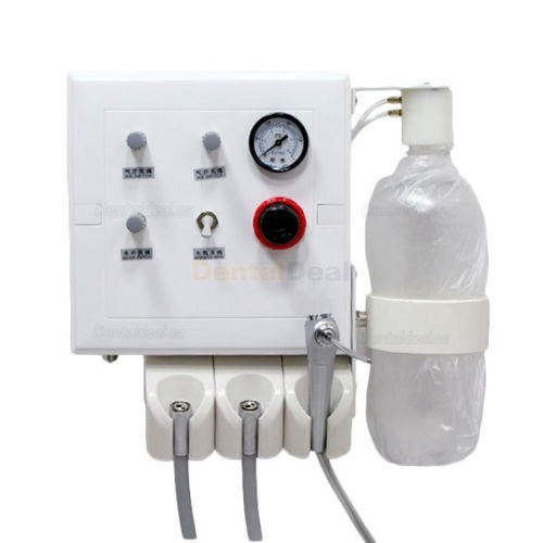 Wall-mounted Dental Turbine Unit with 3-way Syringe+ 2 Handpiece Tubes