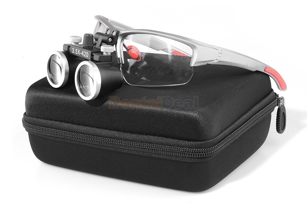 YUYO DY-117 Dental Medical Binocular Surgical Loupe 3.5X-420mm Adjustable