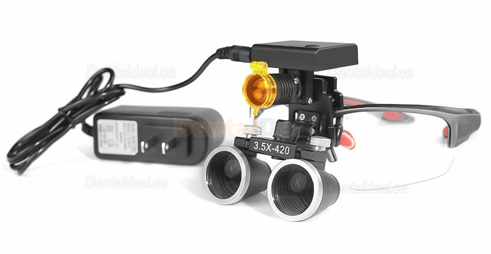 YUYO DY-117 3.5X Dental Surgical Loupe + DY-010 Wireless 3W LED Headlight