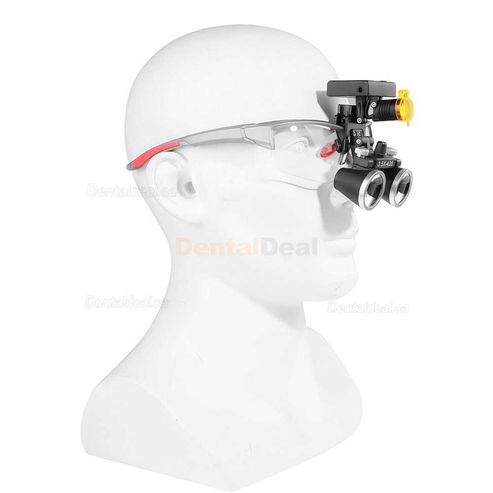 YUYO DY-117 3.5X Dental Surgical Loupe + DY-010 Wireless 3W LED Headlight