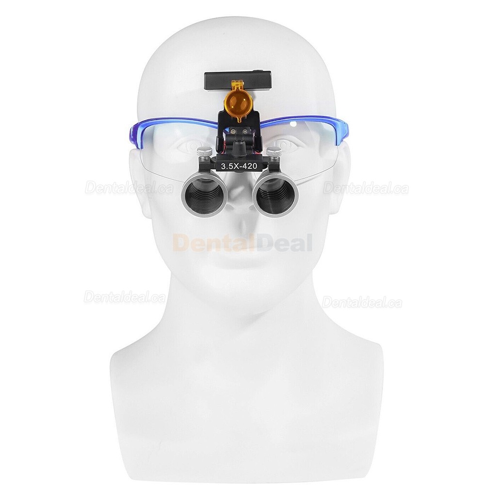 YUYO DY-117 3.5X Dental Surgical Loupe + DY-010 Wireless 3W LED Headlight