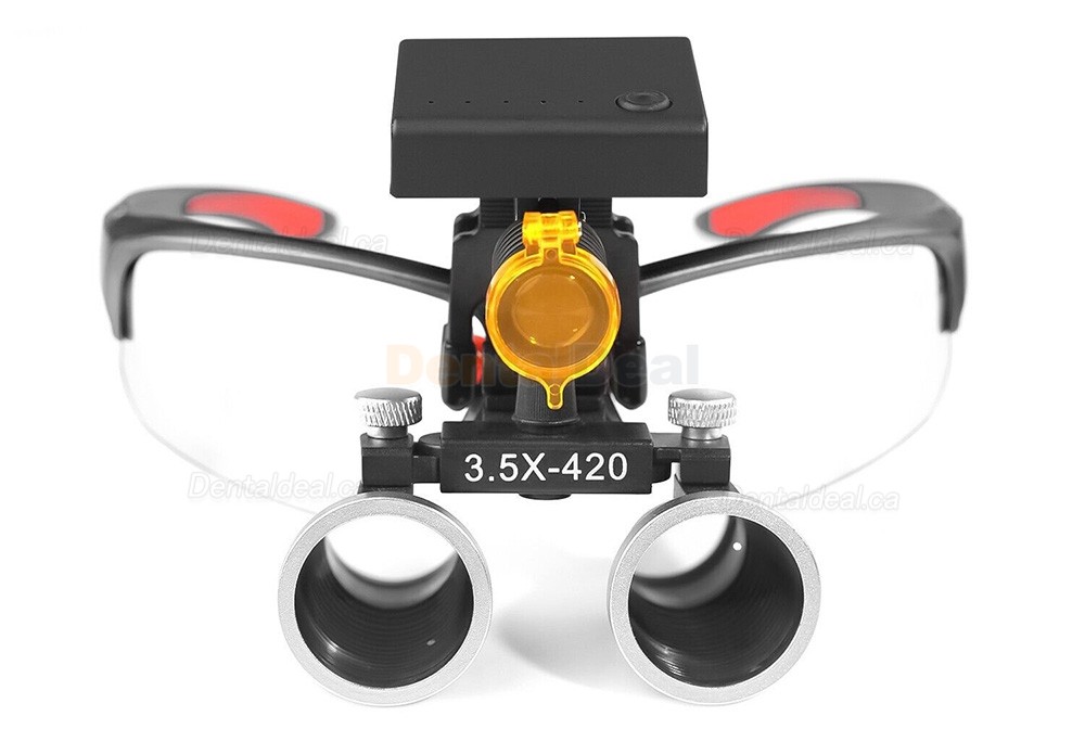 YUYO DY-117 3.5X Dental Surgical Loupe + DY-010 Wireless 3W LED Headlight