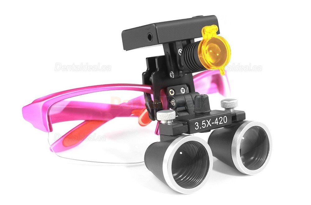 YUYO DY-117 3.5X Dental Surgical Loupe + DY-010 Wireless 3W LED Headlight